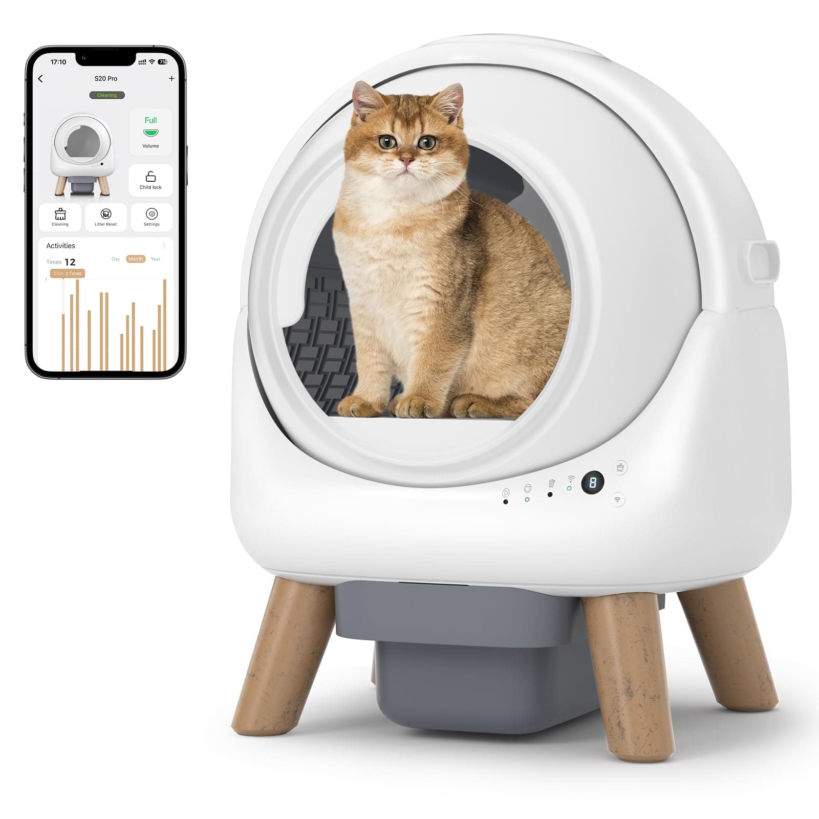 Self-Cleaning Litter Box