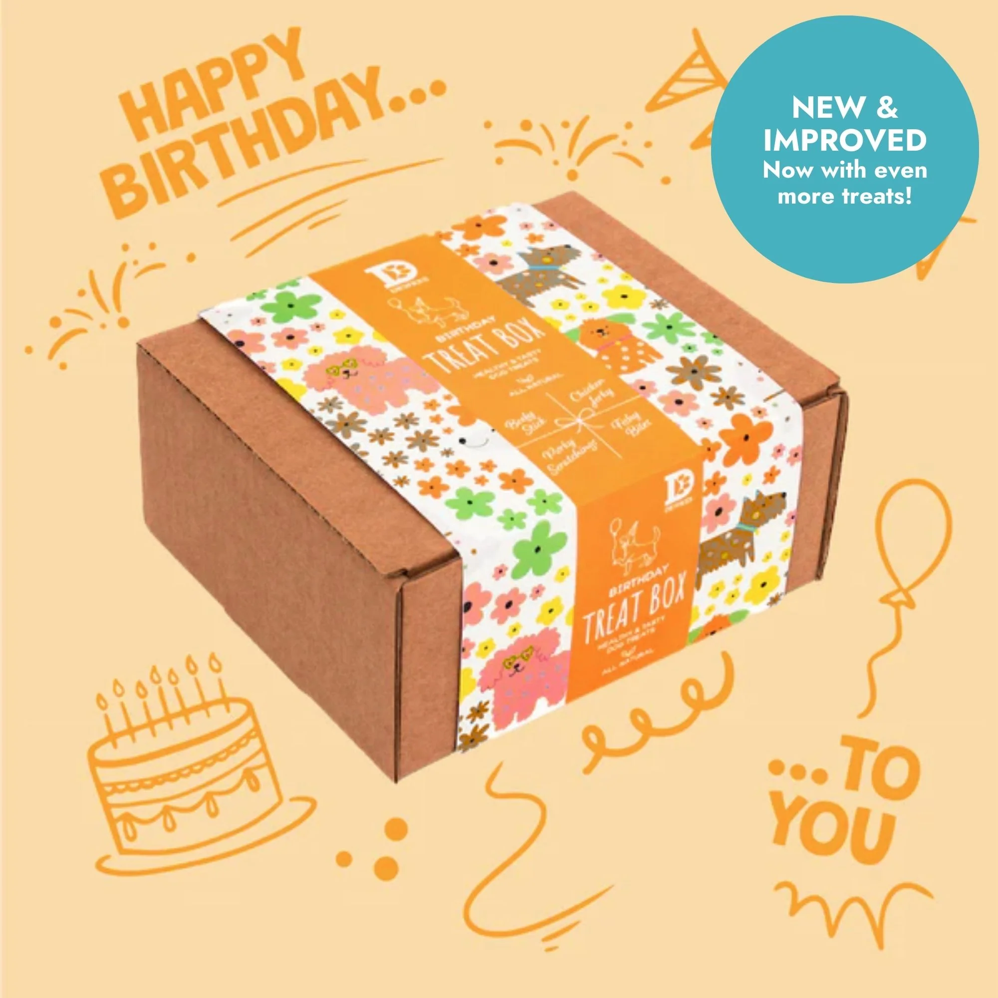 Dog Birthday Treat Box