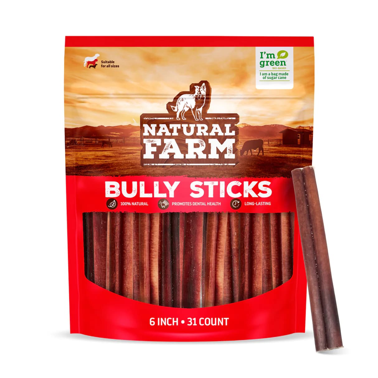 Beef Bully Sticks – 6 Inch