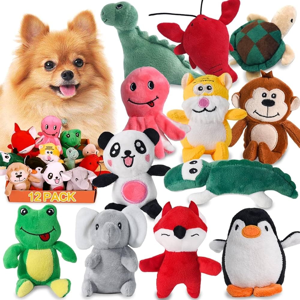 Squeaky Plush Toy Collection