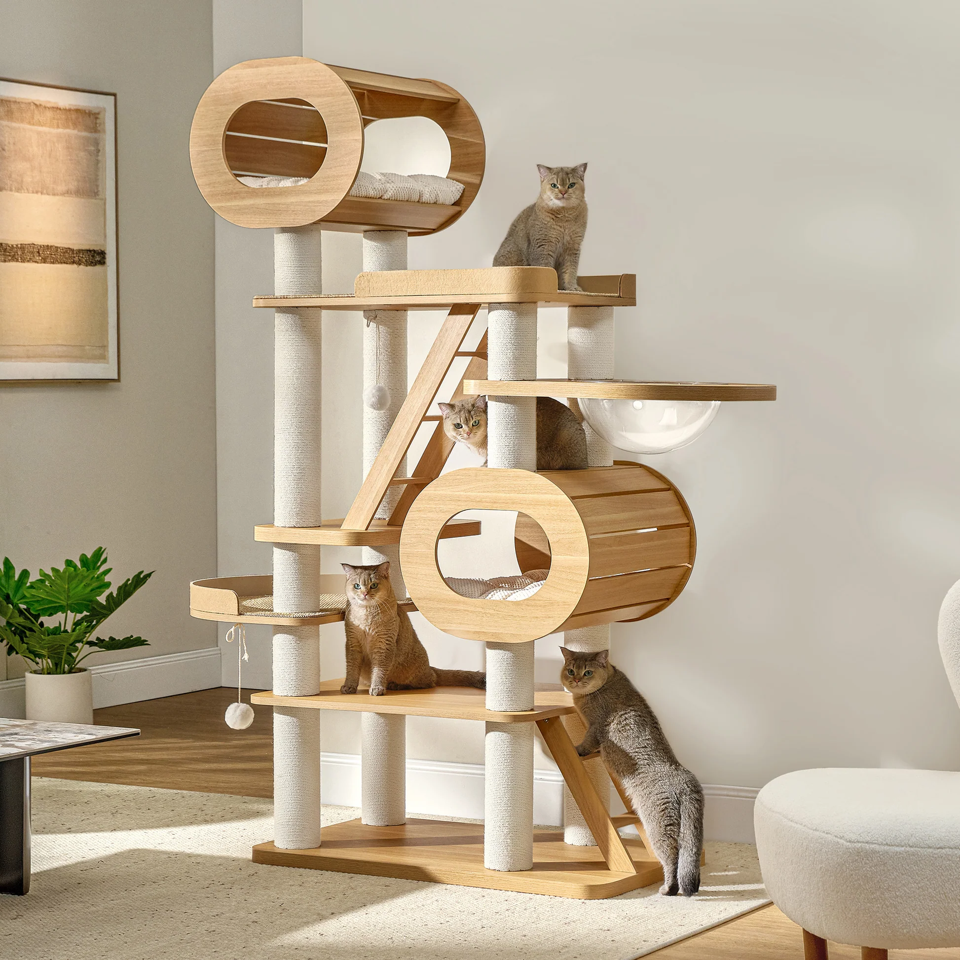 Multi-Level Cat Tree Tower thumbnail 3
