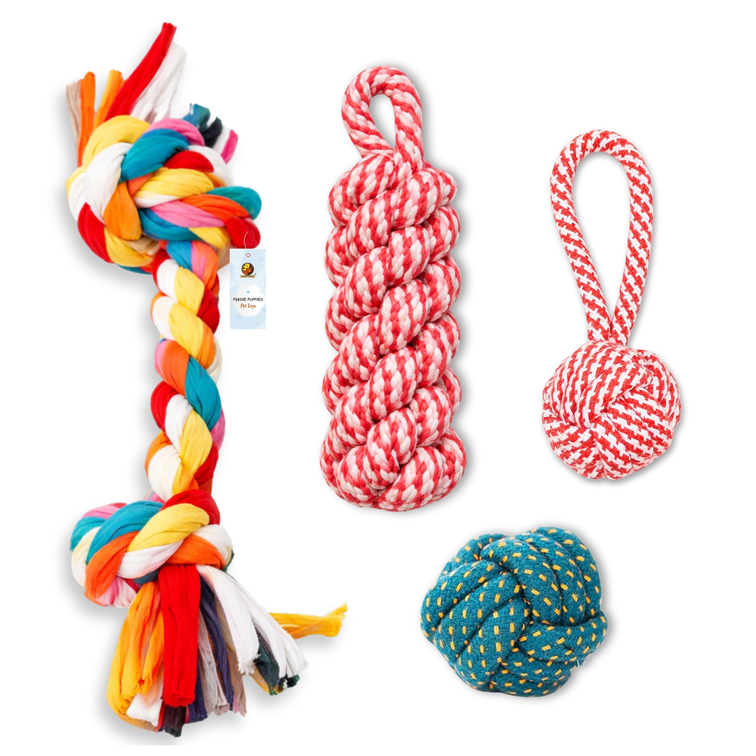 Rope Tug Toy Set – 5 Pack thumbnail 2
