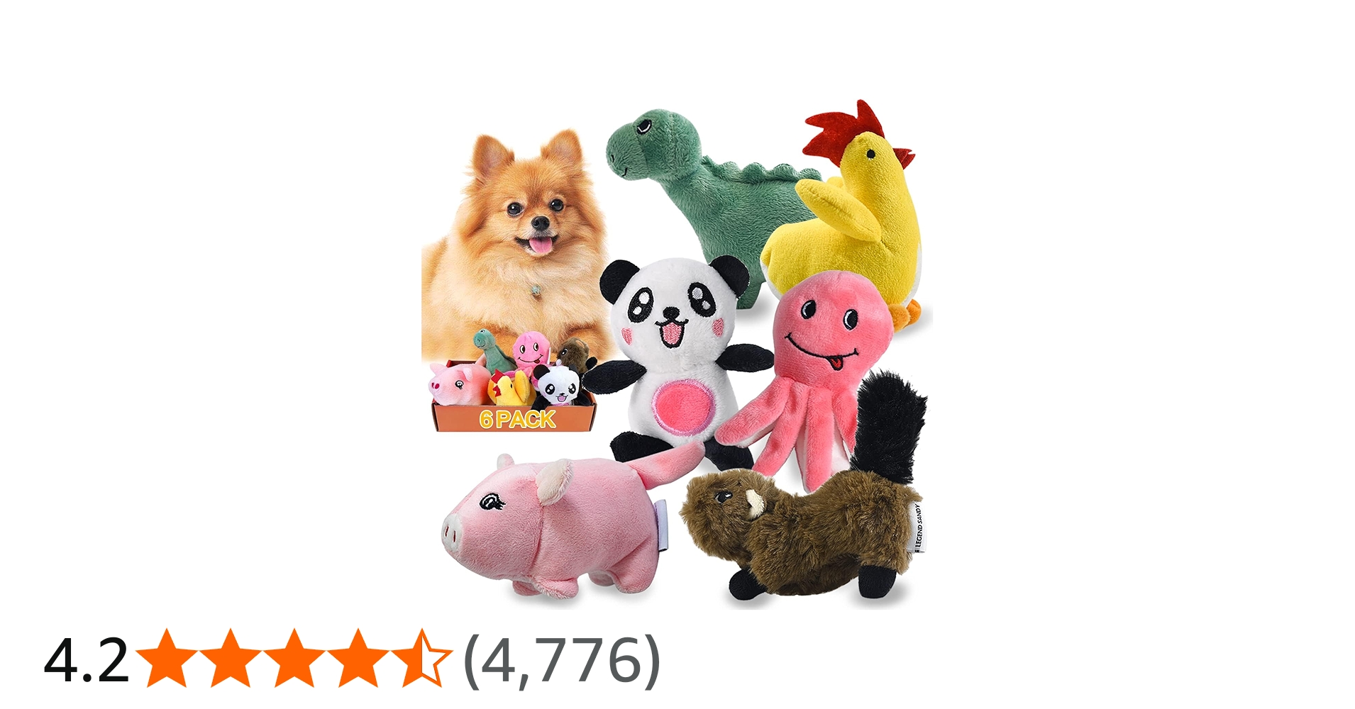 Squeaky Plush Toy Collection thumbnail 6
